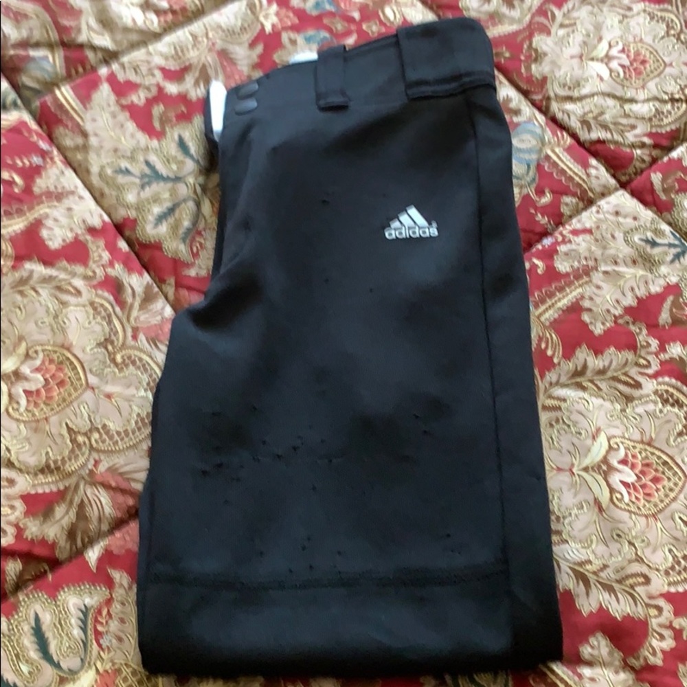 Adidas boys baseball pants black size S